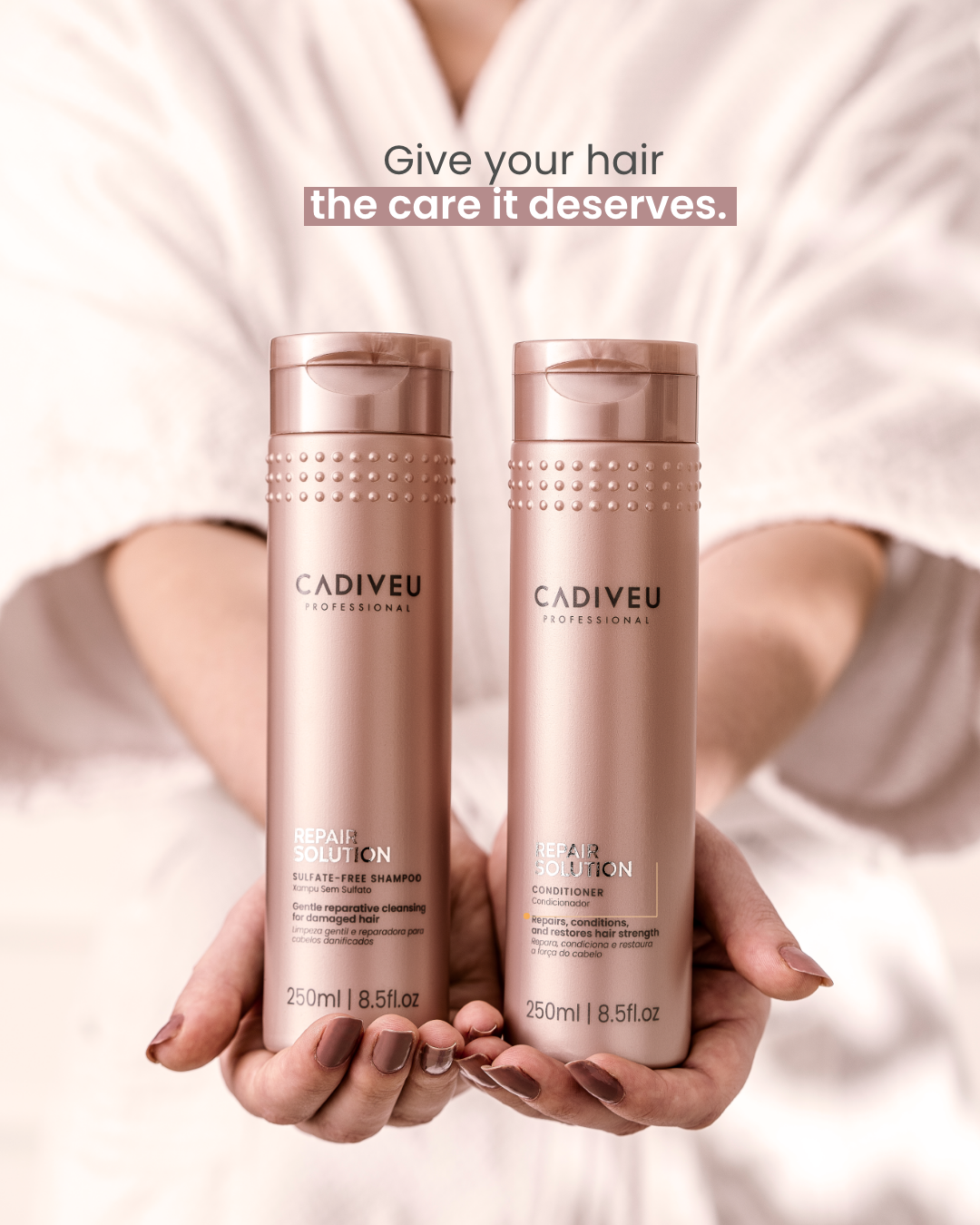 CADIVEU PROFESSIONAL REPAIR SOLUTION SHAMPOO - 250ML
