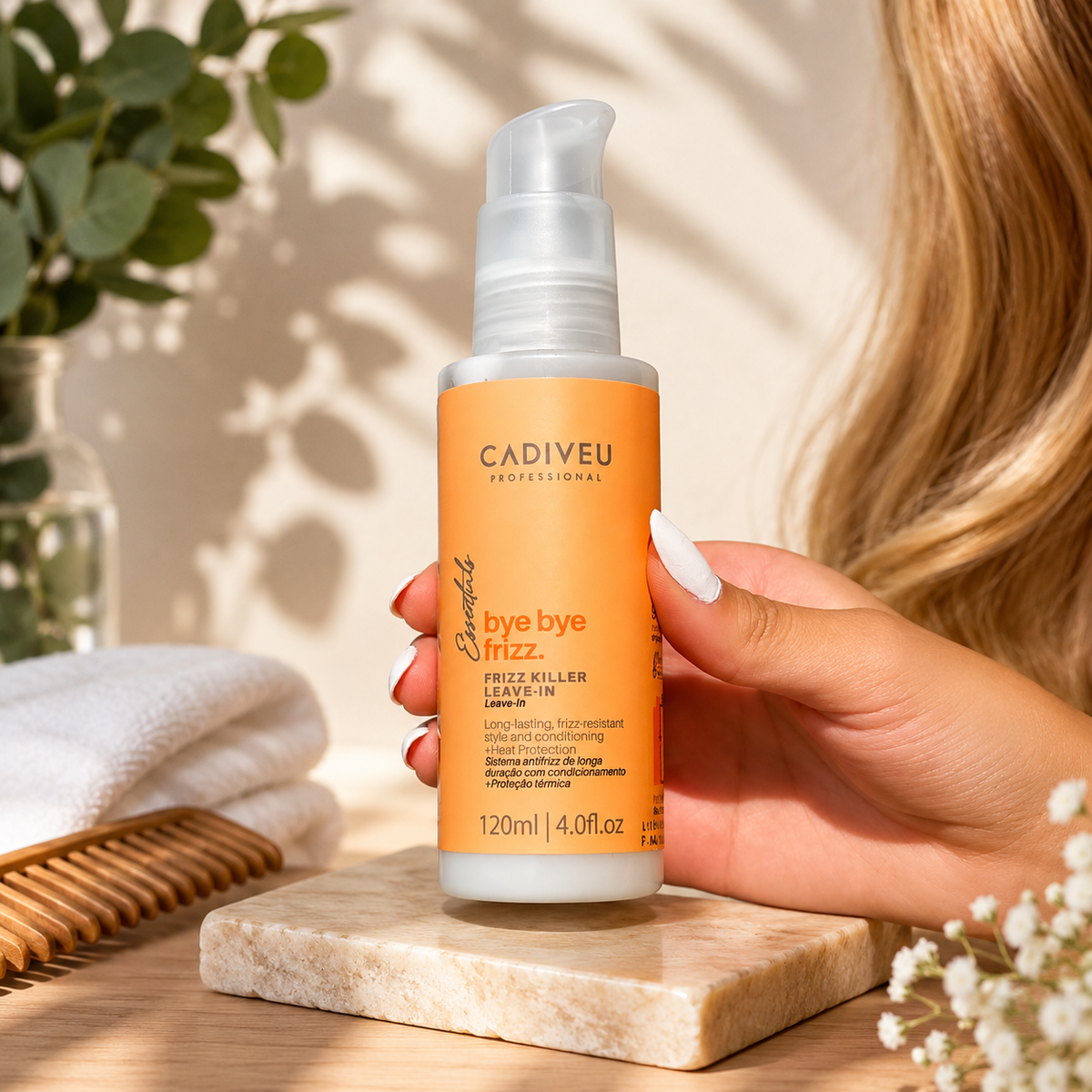 CADIVEU ESSENTIALS BYE BYE FRIZZ LEAVE-IN FRIZZ KILLER CONDITIONER 120ML