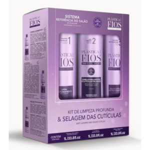 Plastic Hair Kit Anti-Residue Shampoo + Maximum Smooth + Restorative Mask 3X1L 1L