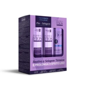 Plastic Hair Kit Post-Sealing Treatment Shampoo and Conditioner 300ml + Magic Smooth Leave-In 215ml